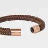 Kaneelbruine armband van touw