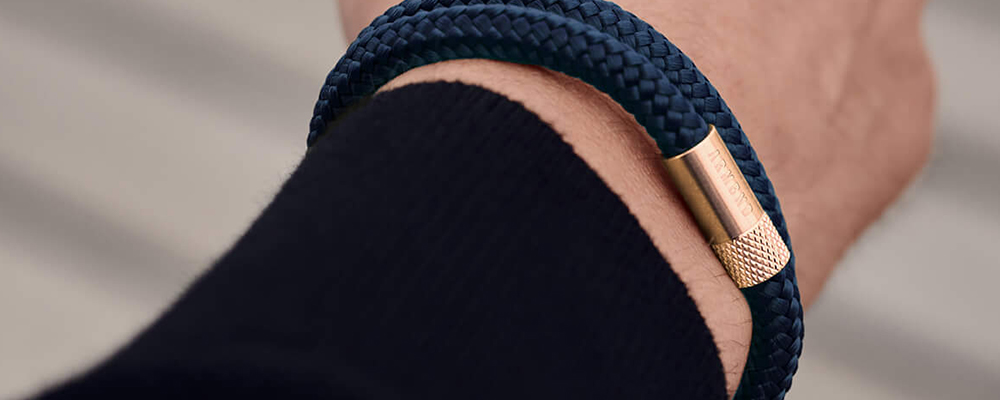 navy blauwe armband