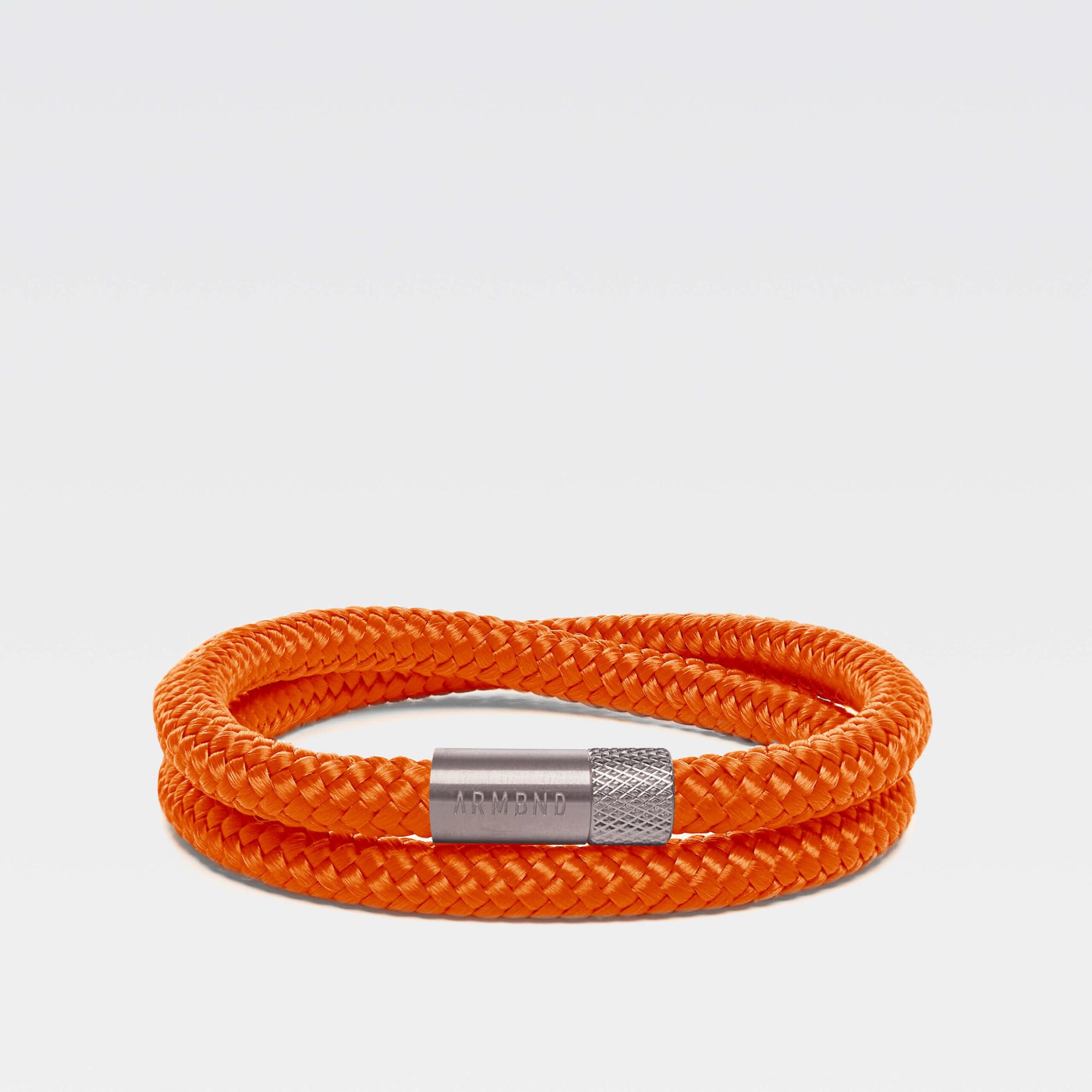 The double | Orange with silver clasp